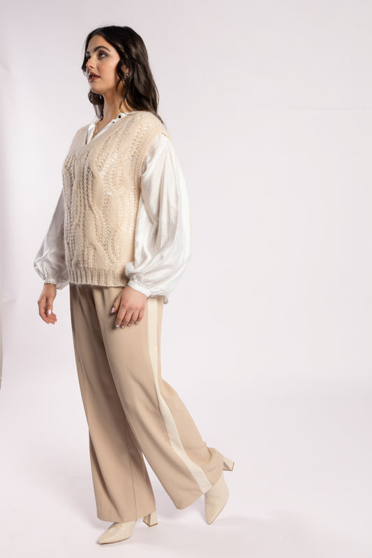 Loughlin-by Drama The Label Fliss Vest - Blush