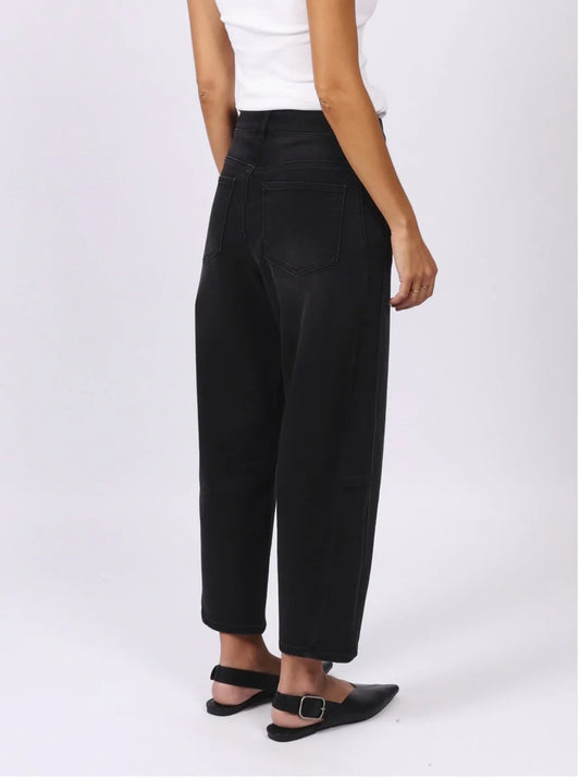 Monaco Toni Barrel Jeans - Black