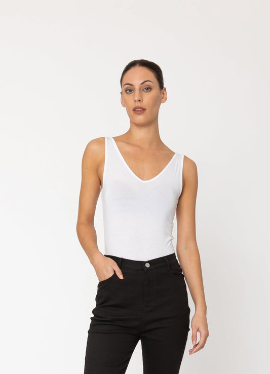 Two by Two Rayon Tank - Winter White