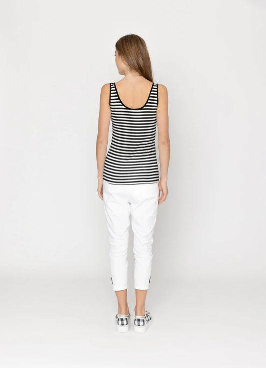 Two By Two Joyce Tank - Black Stripe