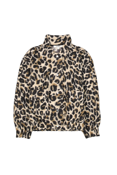 Garcia Leopard Print Jacket - Soft Teddy