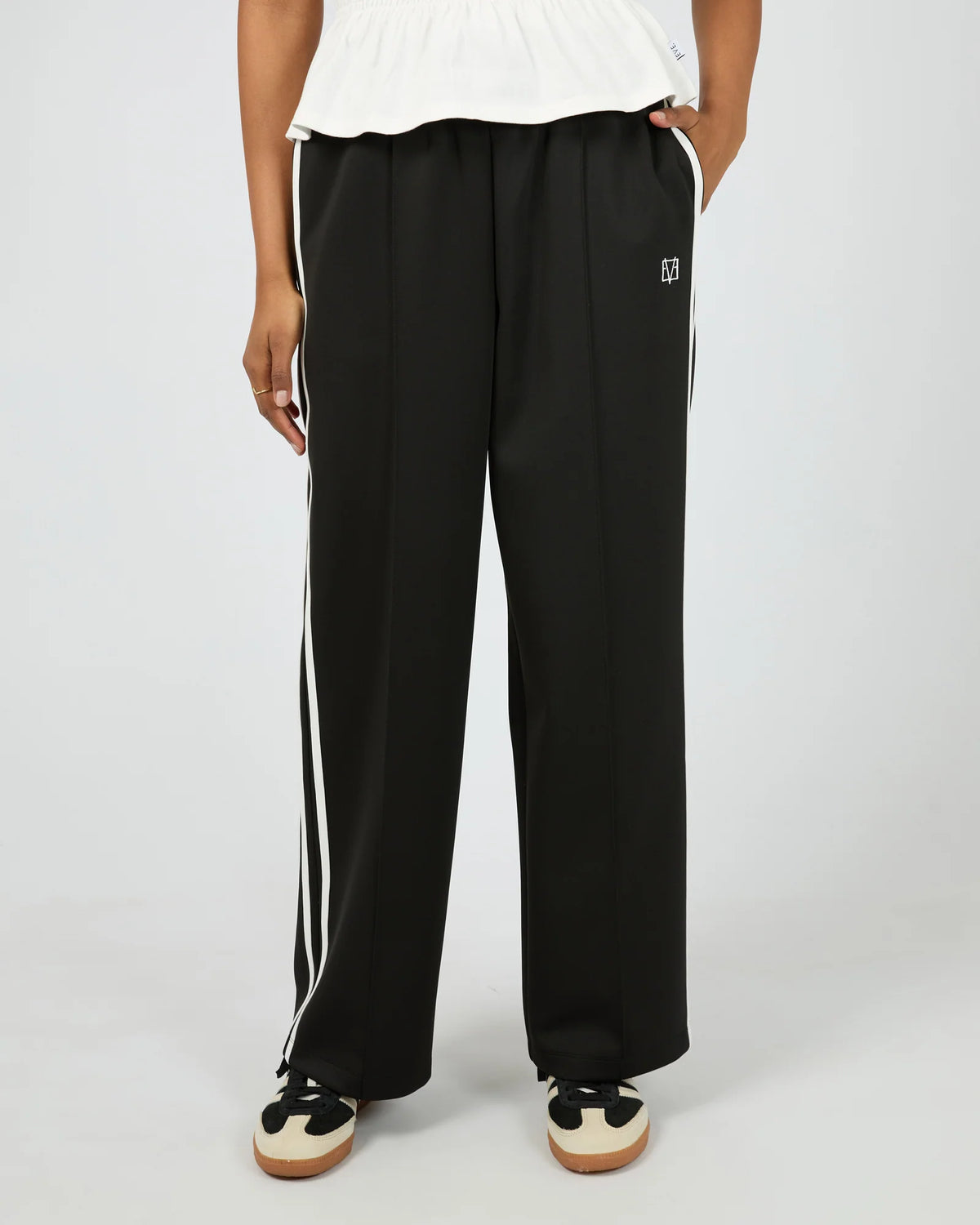 All About Eve On The Daily Trackpant - Black