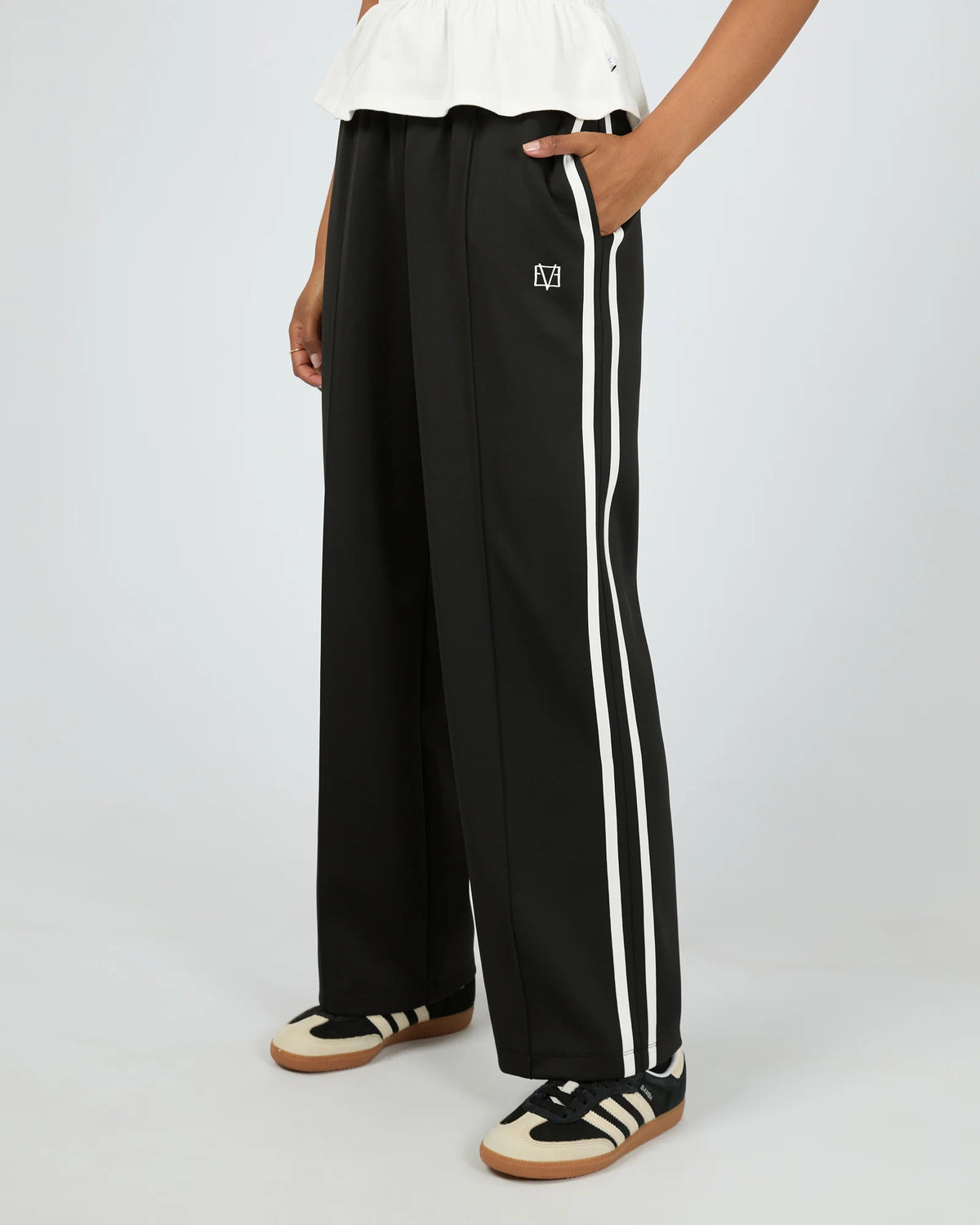 All About Eve On The Daily Trackpant - Black