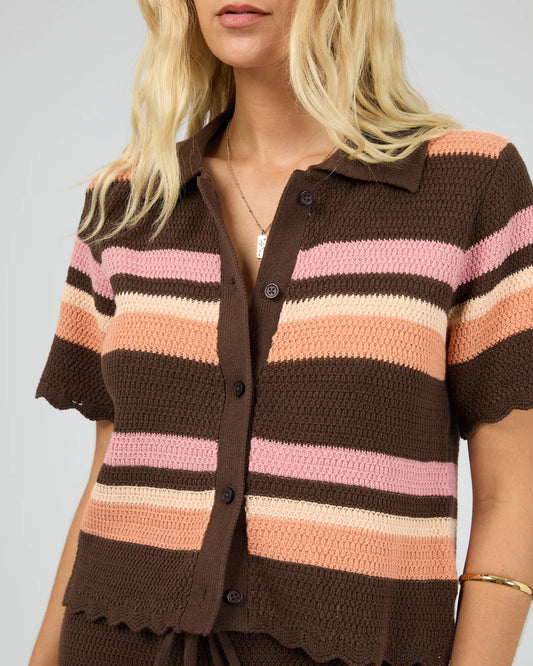 All About Eve Copacobana Knit Top - Striped