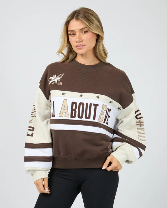 All About Eve Div One Panel Crew - Brown