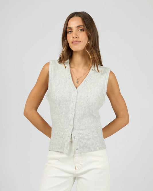 All About Eve Nelly Knit Vest - Snow