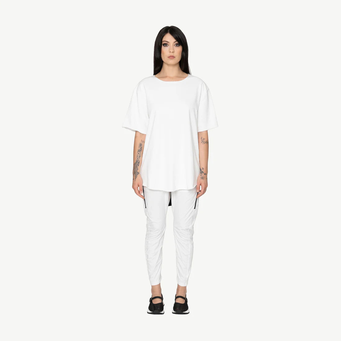 Bone &amp; Arrow Oris Top - White W Black Trim