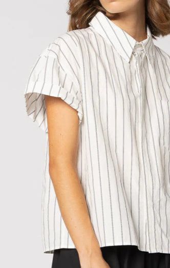 Drama The Label Fonze Shirt - White/Black Stripe