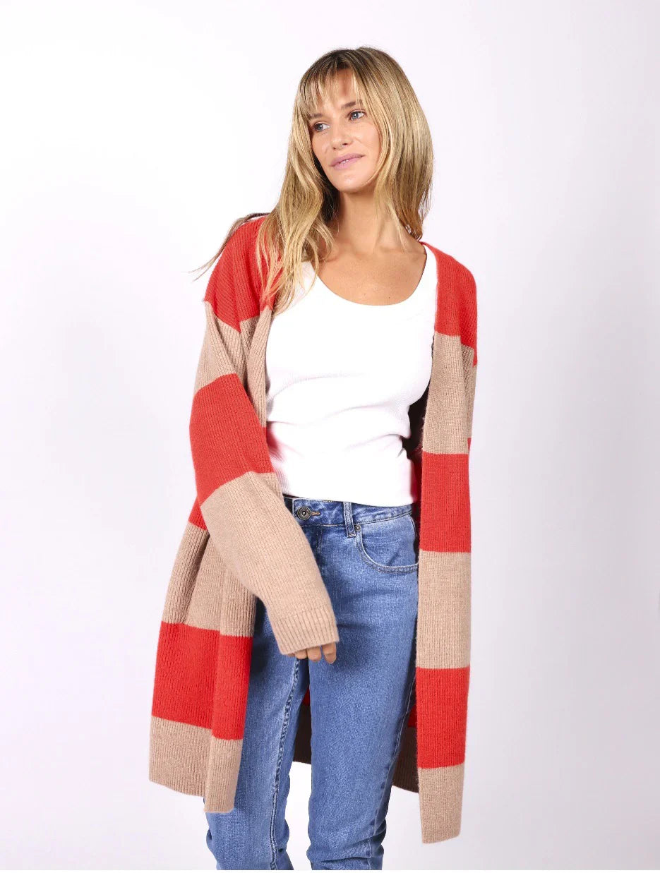 Leoni Jean Cardigan - Stripe