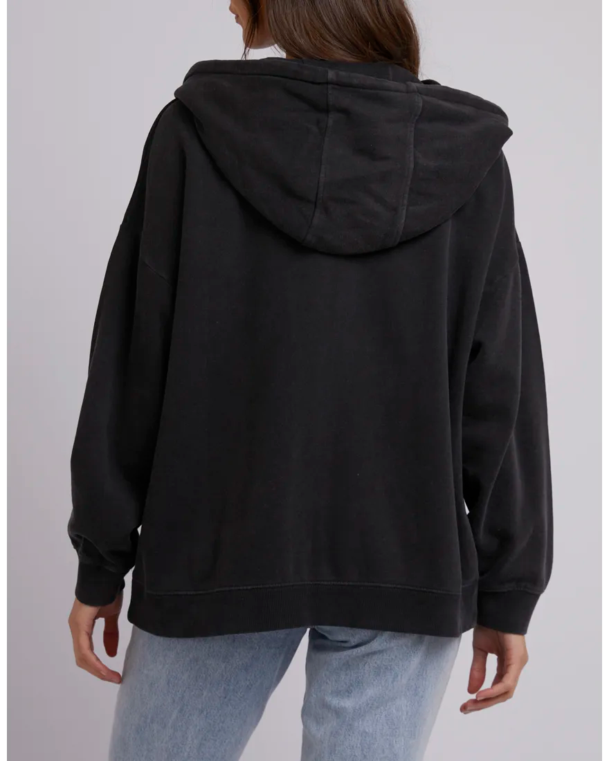 Silent Theory Zip Thru Hoody - Black