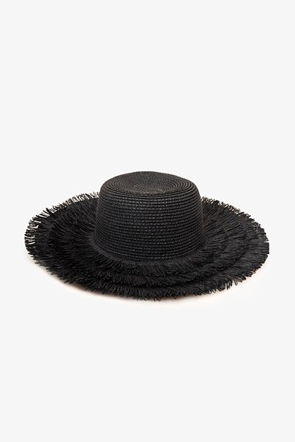 Antler Black Layered Sunhat