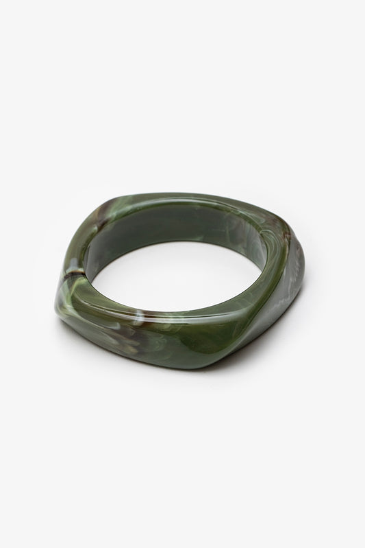 Antler Sculpt Bangle - Moss