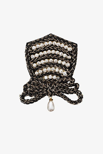 Antler Edwardian Shield Brooch