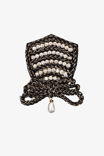 Antler Edwardian Shield Brooch