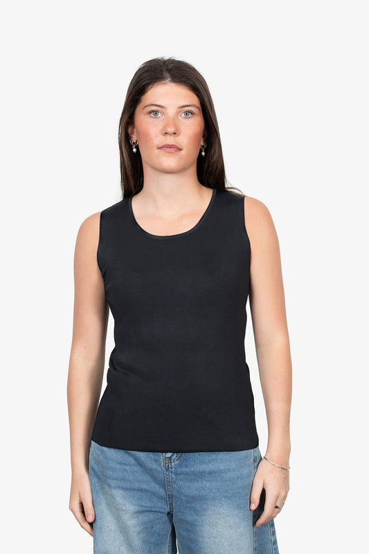 Antler Classic Sleeveless Top - Black