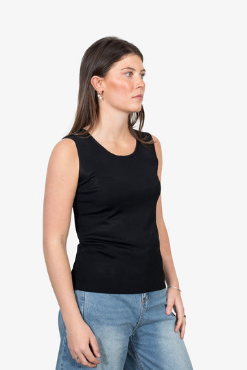 Antler Classic Sleeveless Top - Black