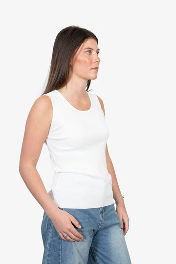 Antler Classic Sleeveless Top - White