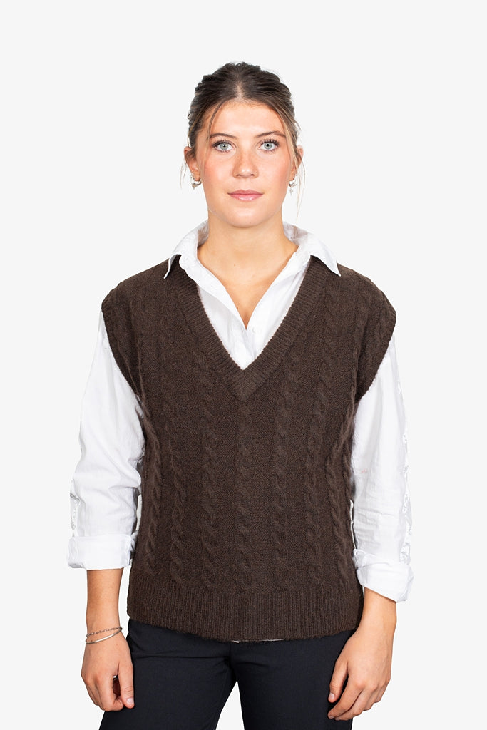 Antler Heritage Vest - Chocolate