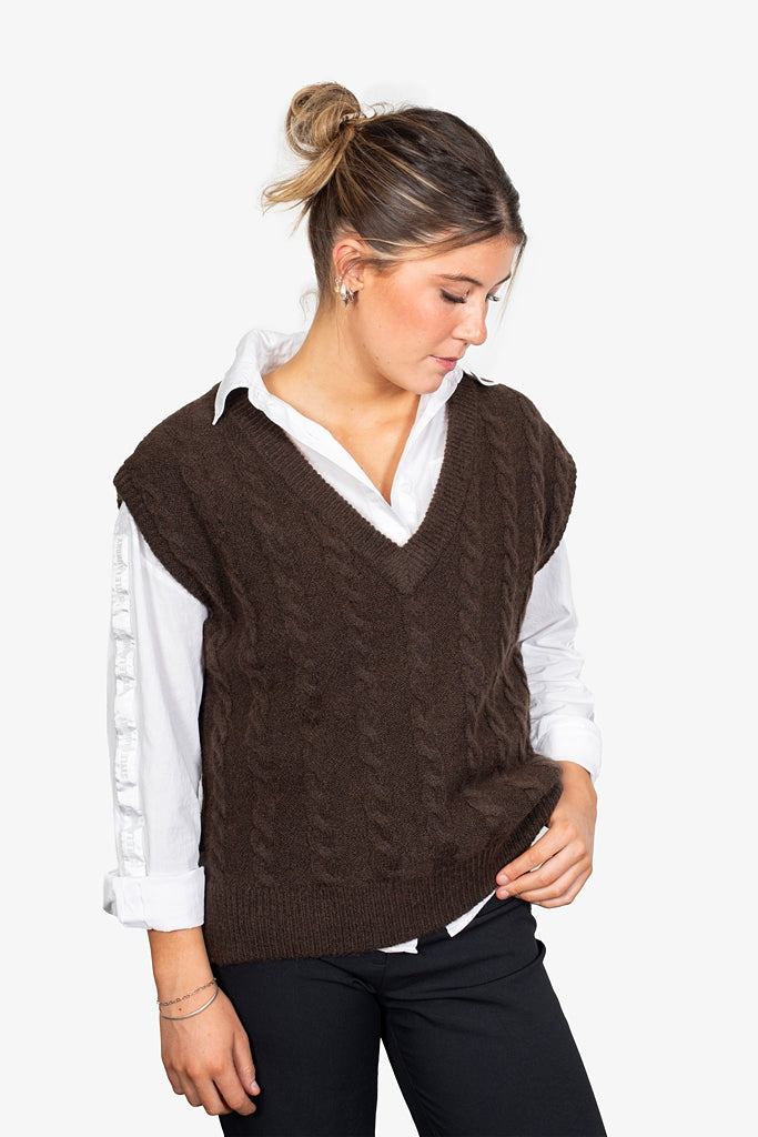 Antler Heritage Vest - Chocolate