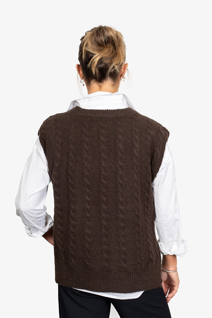 Antler Heritage Vest - Chocolate