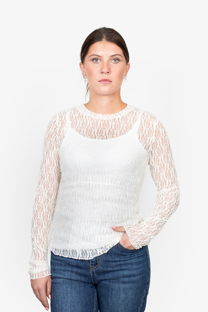 Antler Splice Layering Top - Coconut