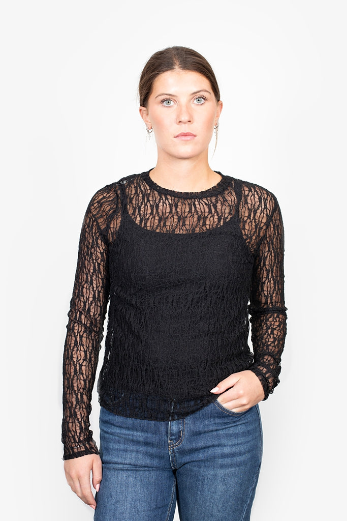 Antler Splice Layering Top - Licorice