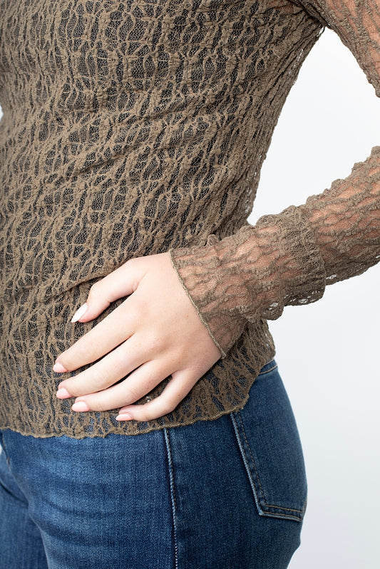 Antler Splice Layering Top - Olive