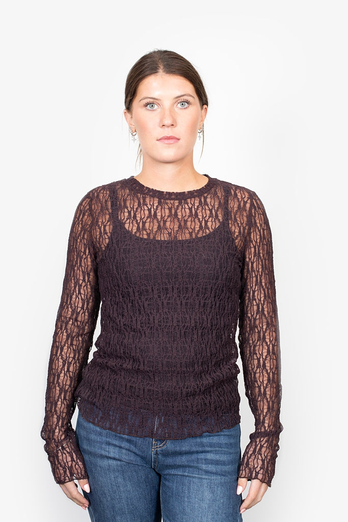 Antler Splice Layering Top - Raisin