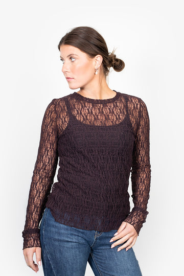 Antler Splice Layering Top - Raisin