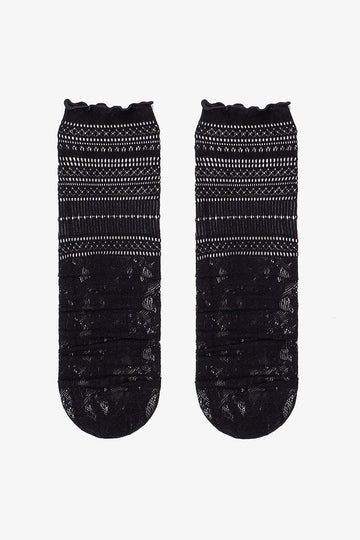 Antler Victoria Stocking Sock - Black