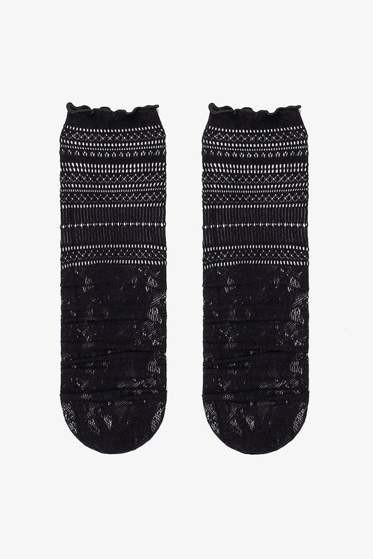 Antler Victoria Stocking Sock - Black