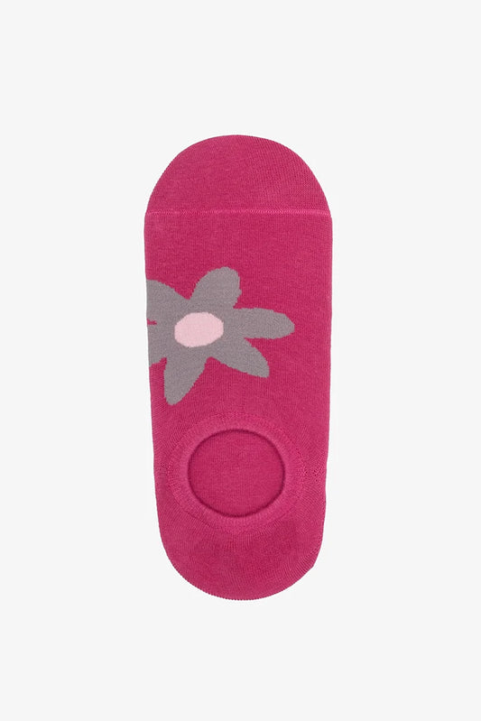 Antler Dahlia No Show Sock - Pink