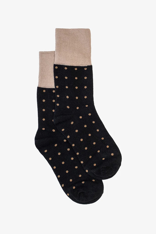 Antler Taupe Spot Sock