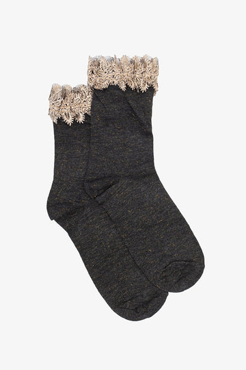 Antler Gilded Top Sock