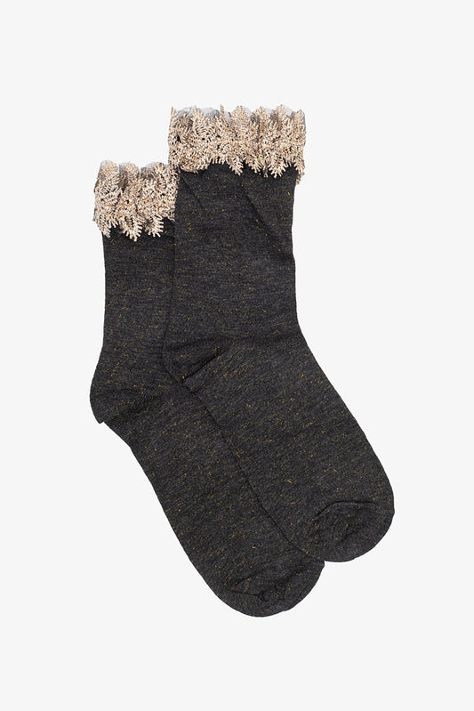 Antler Gilded Top Sock