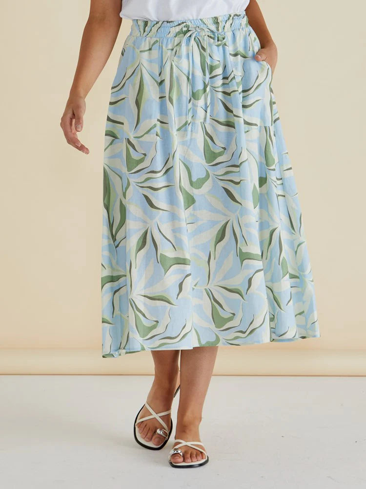 Betty Basics Belize Skirt - Garden Print