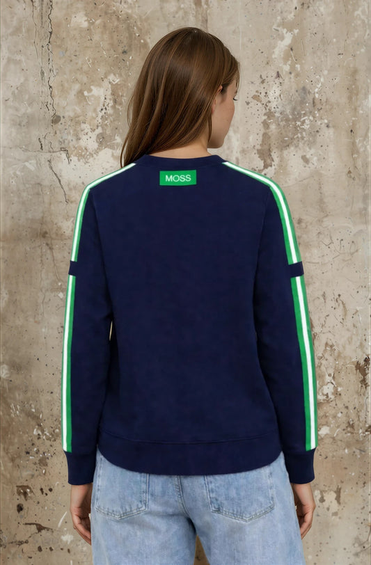 Moss Bianca Sweat - Navy