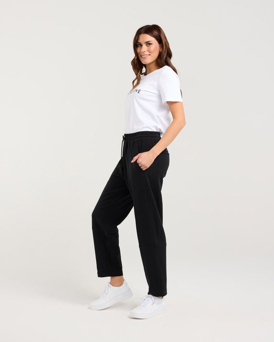 Blackstone Greenwich Panelled Pant - Black