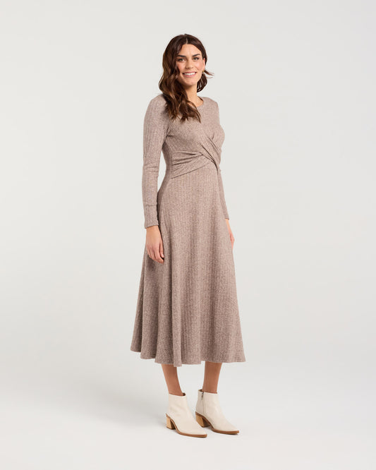 Blackstone Blair Twist Front Dress - Sable