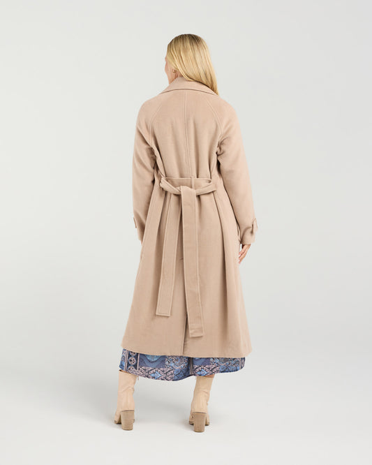 Blackstone Camille Wool Blend Coat - Sable