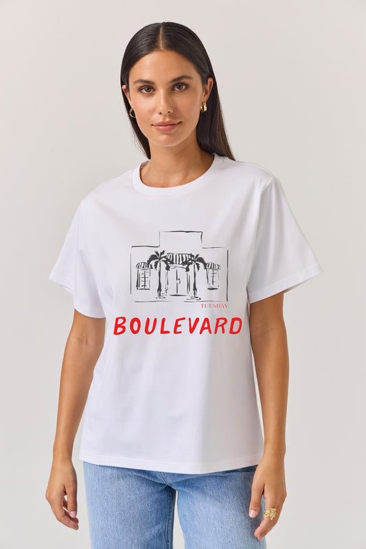 Tuesday Band Tee - Sunset Boulevard