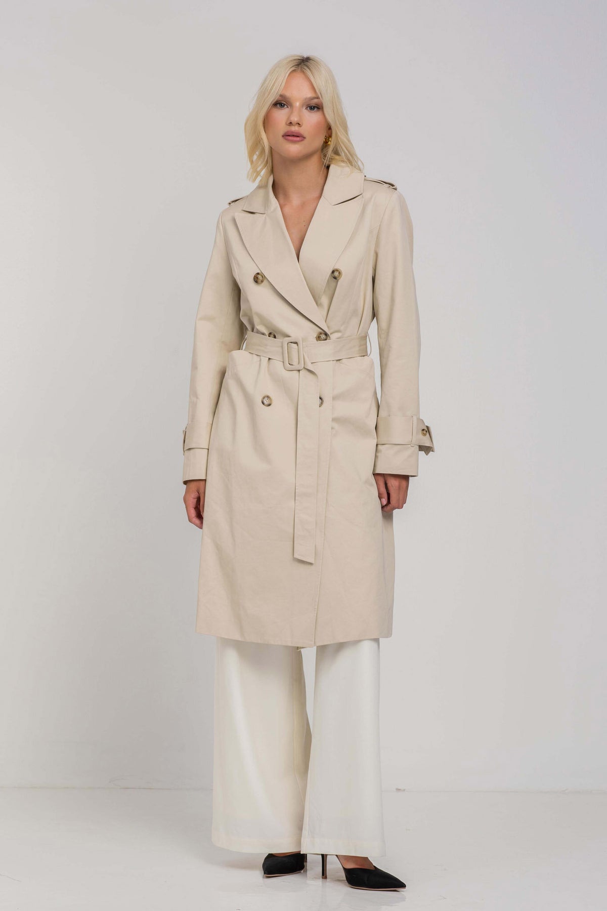 Blak Be Strong Trench - Natural