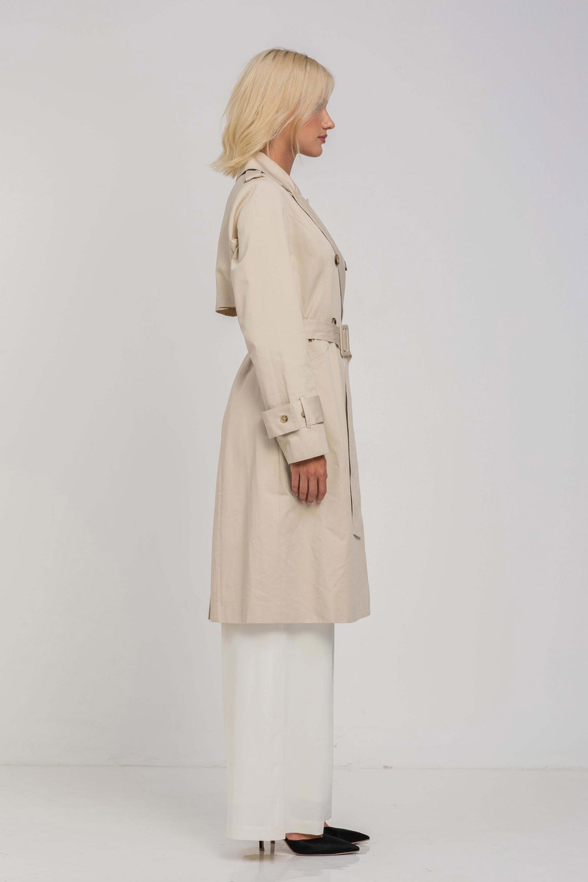 Blak Be Strong Trench - Natural