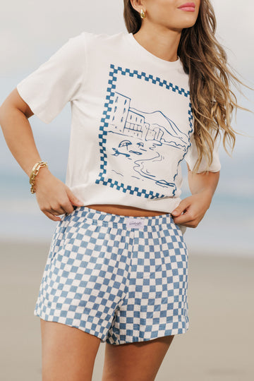 The Goodnight Society Boxy Tee - Coastal White