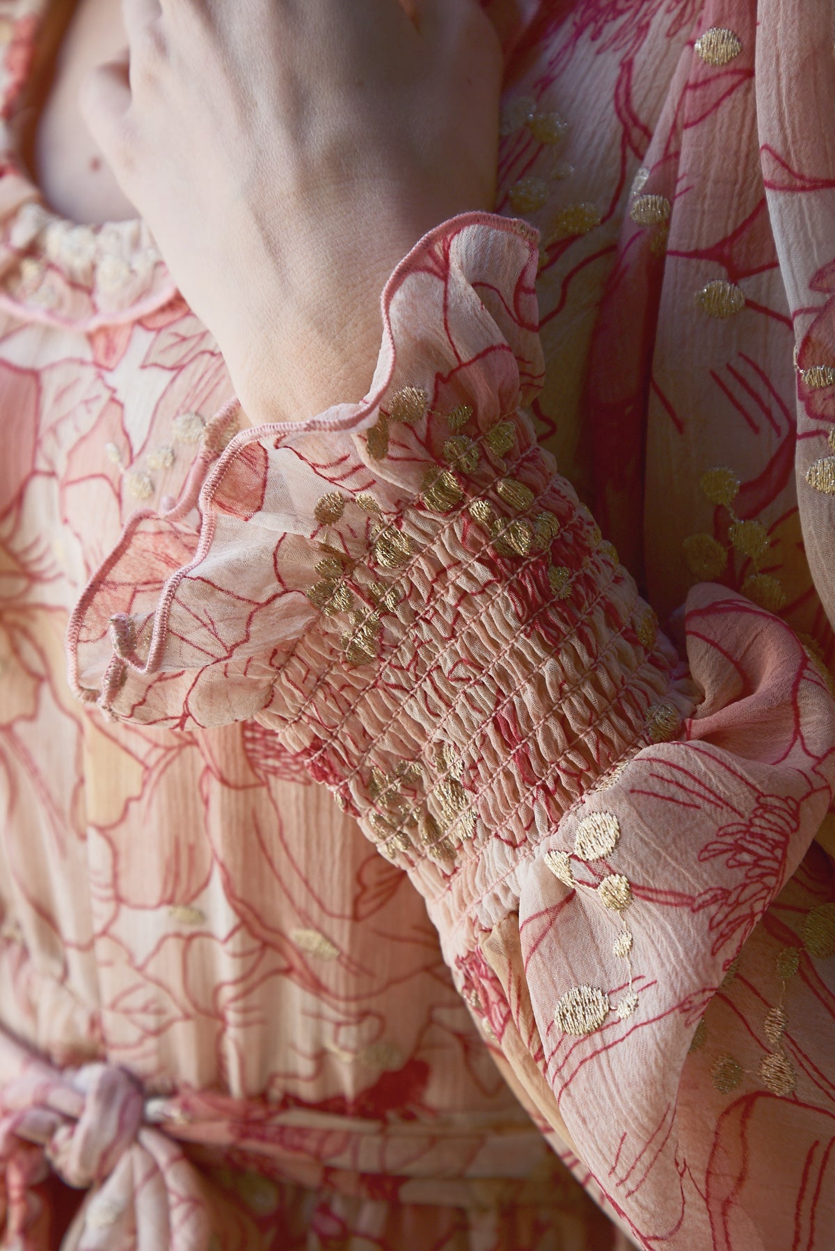 Coop Get The Scoop Dress - Peach/Red Camelia Dream