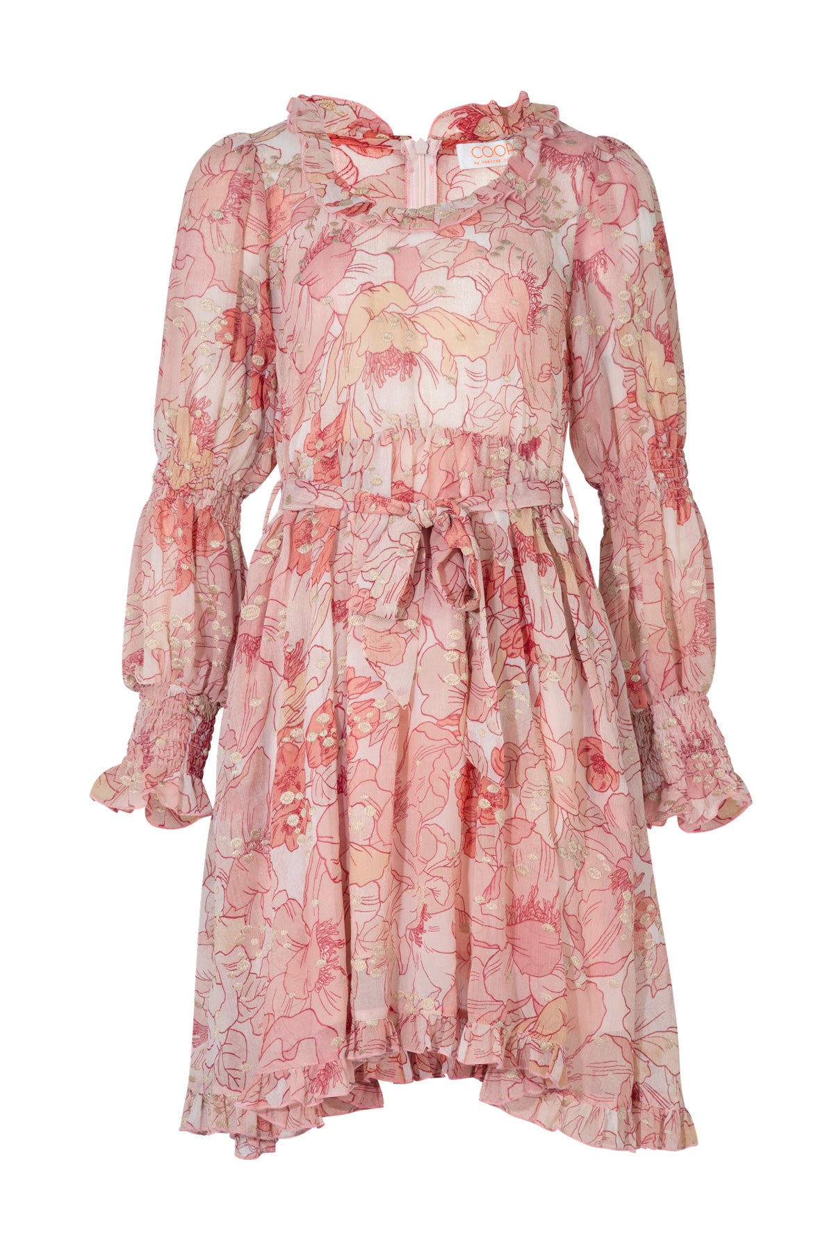 Coop Get The Scoop Dress - Peach/Red Camelia Dream