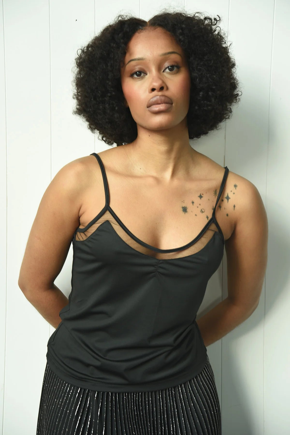 Coop Heart &amp; Camisole Cami - Black