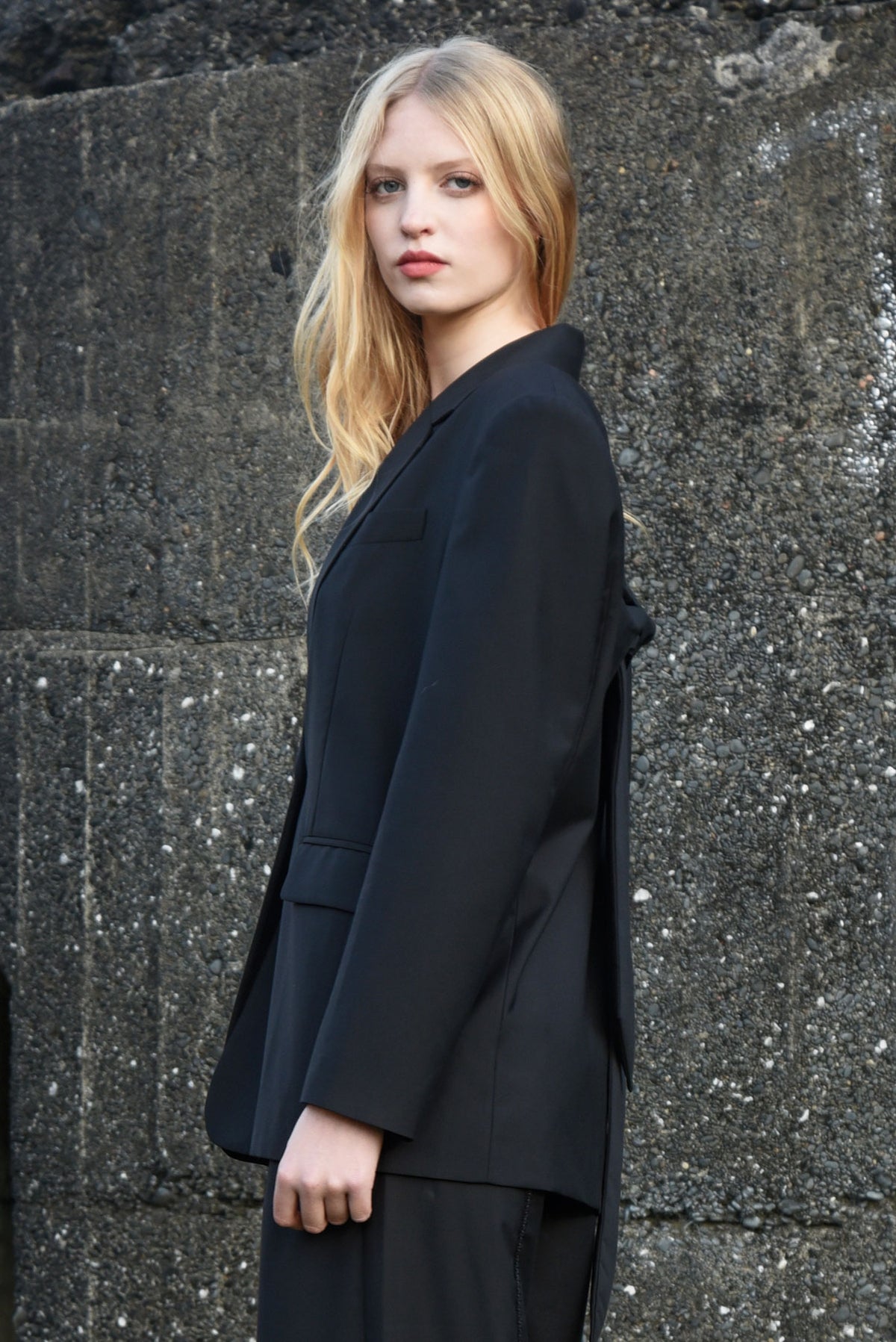 Coop Bow Tied Blazer  - Well Suited Black