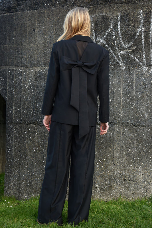 Coop Bow Tied Blazer  - Well Suited Black