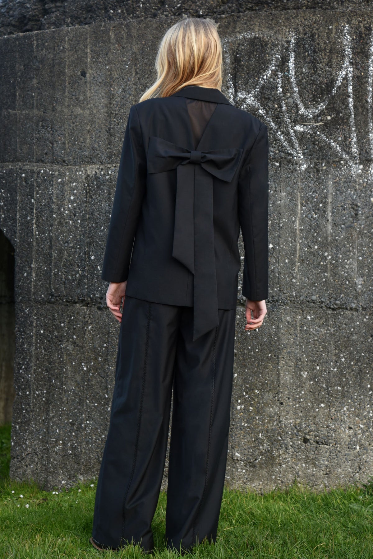 Coop Bow Tied Blazer  - Well Suited Black